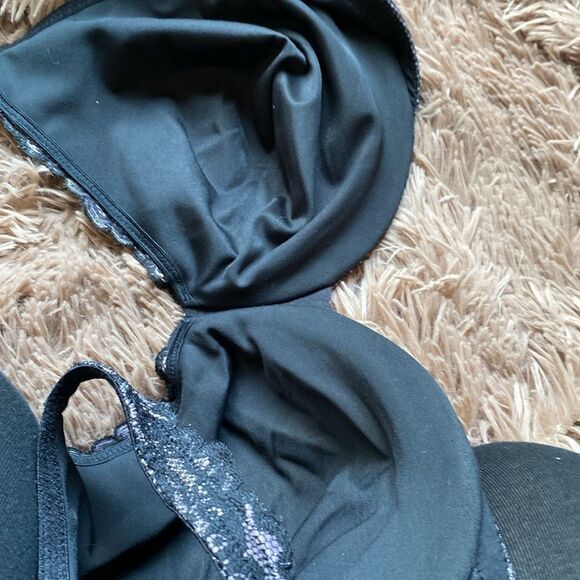 Victoria’s Secret Unlined Full Coverage Bra 36DDD Black (fits like 36DD) - Picture 8 of 8